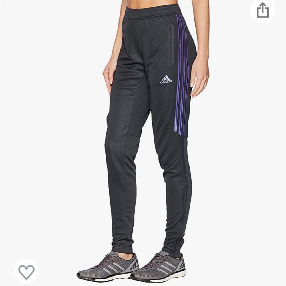 NWT Adidas Tiro Slim Carbon Purple Joggers size XS